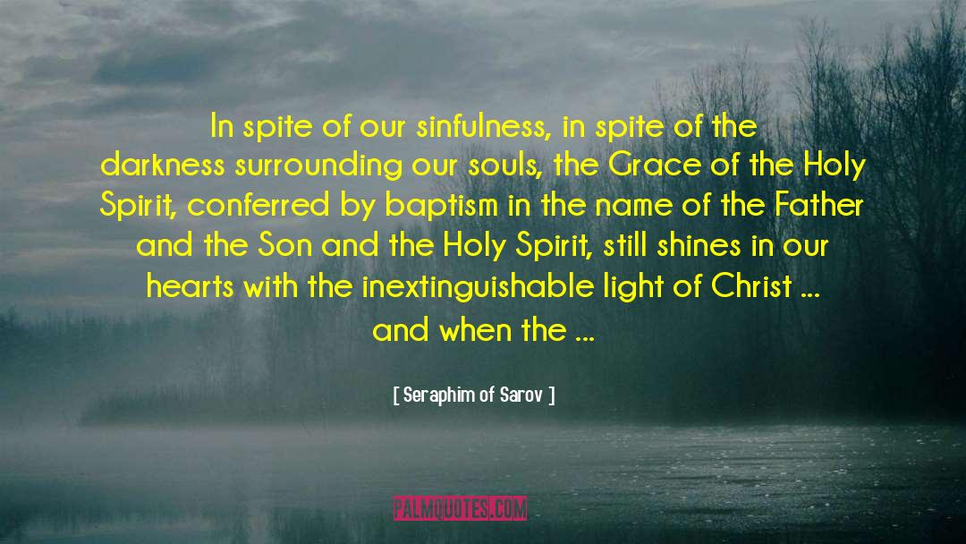 Grace Holy Spirit quotes by Seraphim Of Sarov