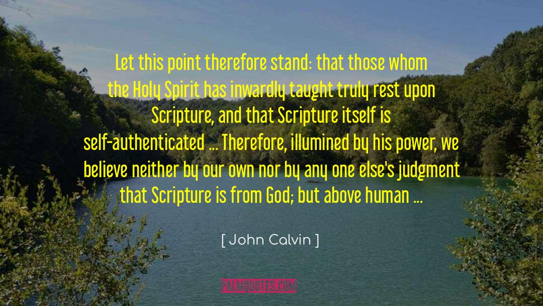 Grace Holy Spirit quotes by John Calvin
