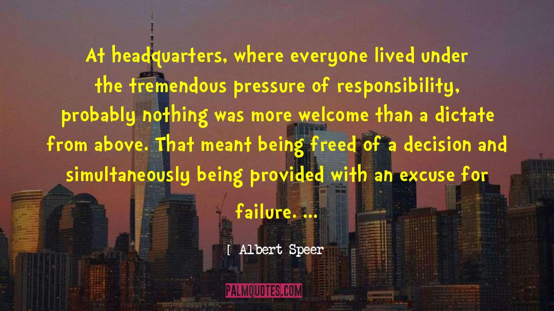 Grace Under Pressure quotes by Albert Speer