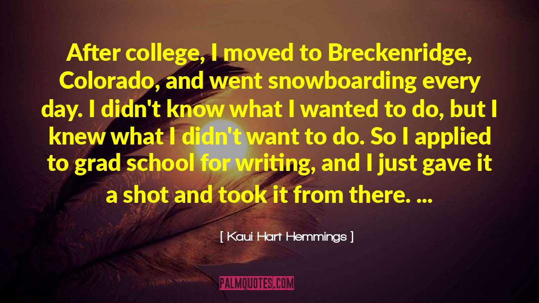 Grad School quotes by Kaui Hart Hemmings
