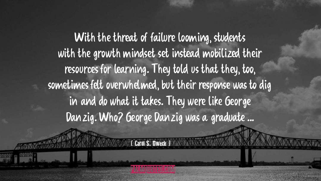 Graduate Student quotes by Carol S. Dweck