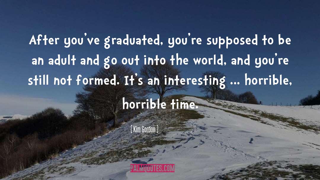 Graduated quotes by Kim Gordon