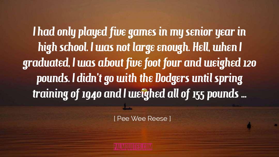 Graduated quotes by Pee Wee Reese