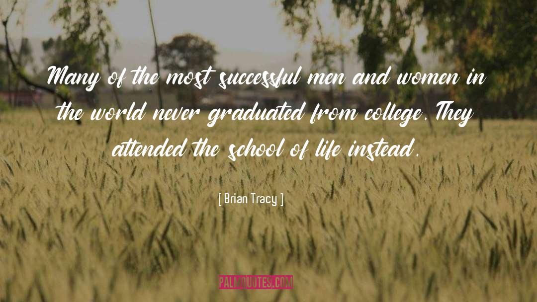 Graduated quotes by Brian Tracy