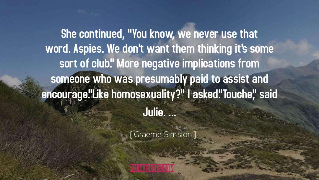 Graeme And Joie quotes by Graeme Simsion