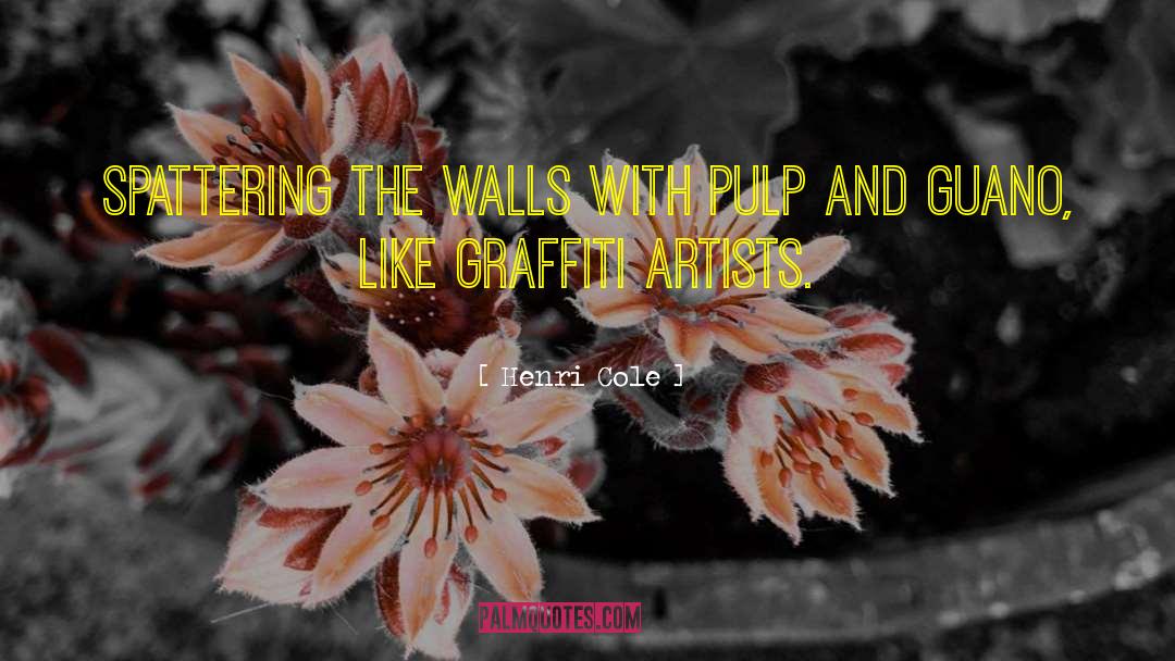 Graffiti quotes by Henri Cole