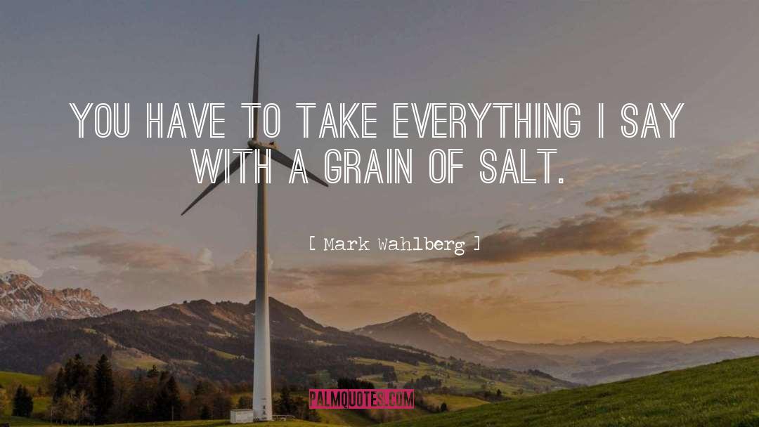 Grain Of Salt quotes by Mark Wahlberg