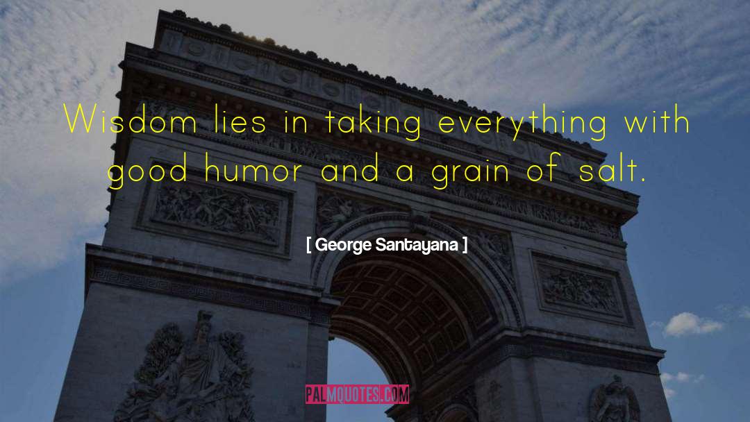 Grain Of Salt quotes by George Santayana