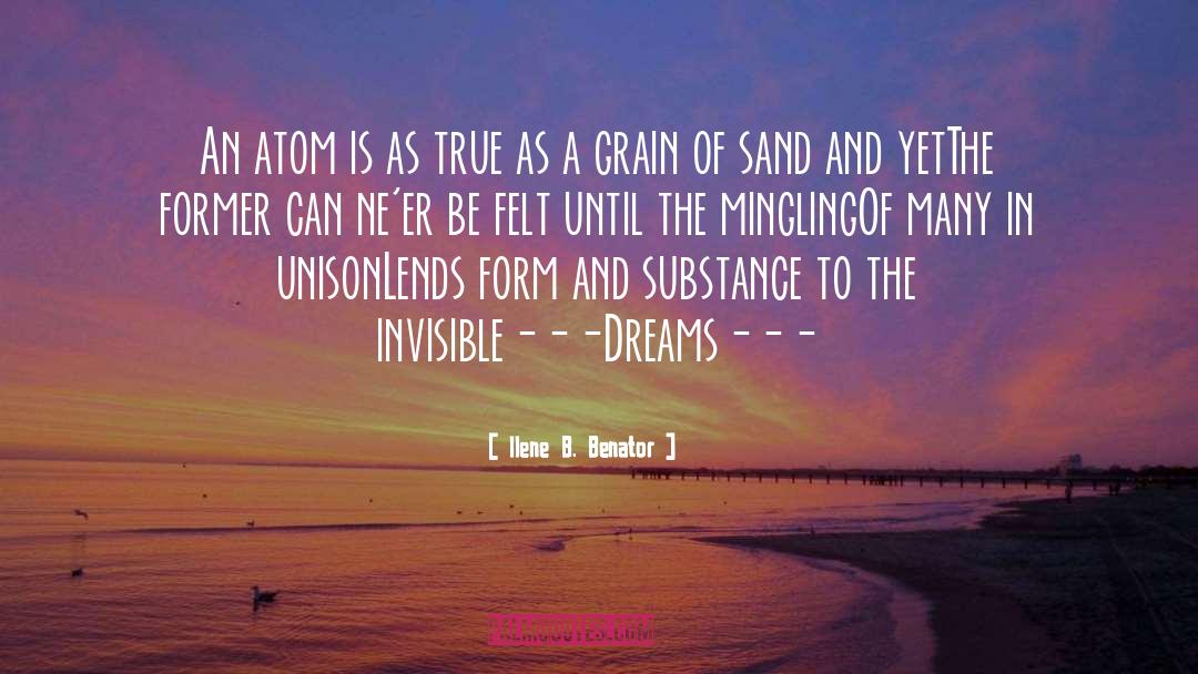 Grain Of Sand quotes by Ilene B. Benator