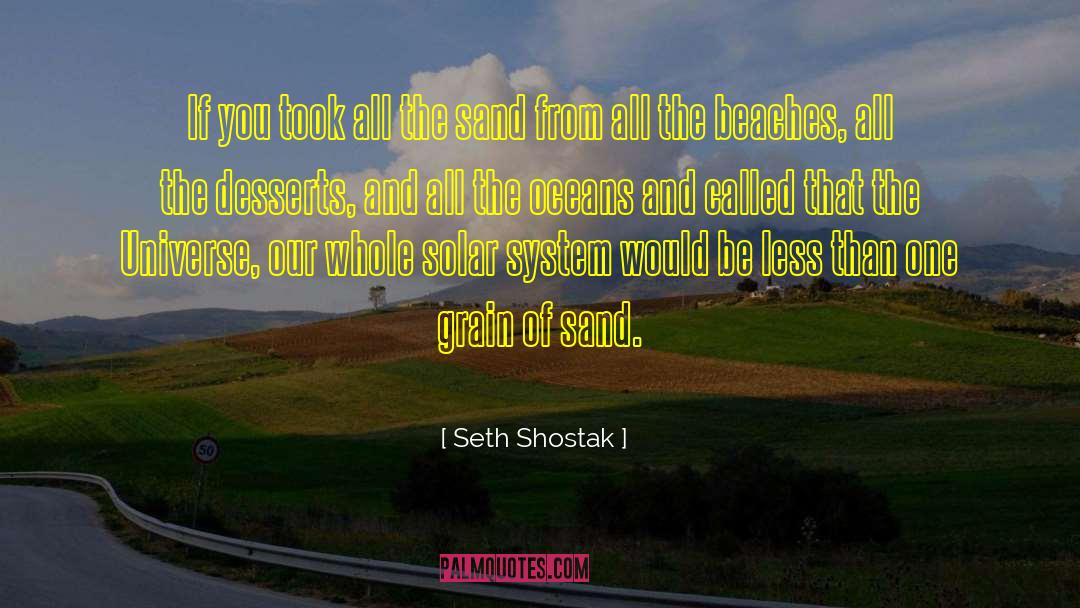 Grains Of Sand quotes by Seth Shostak