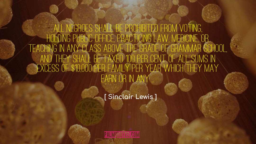 Grammar quotes by Sinclair Lewis