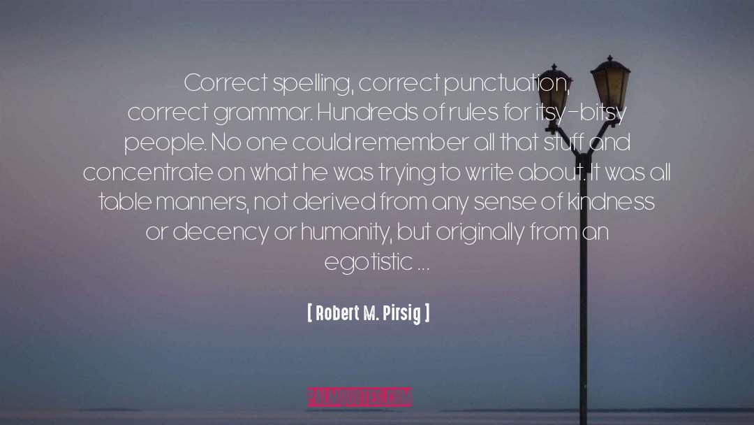 Grammarly Correct quotes by Robert M. Pirsig