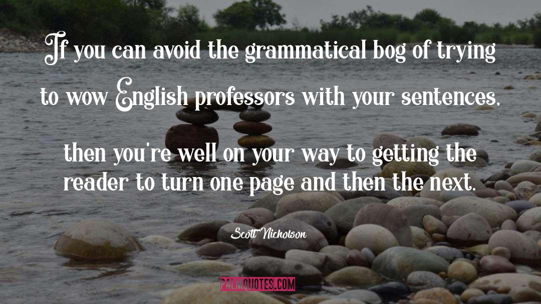 Grammatical quotes by Scott Nicholson