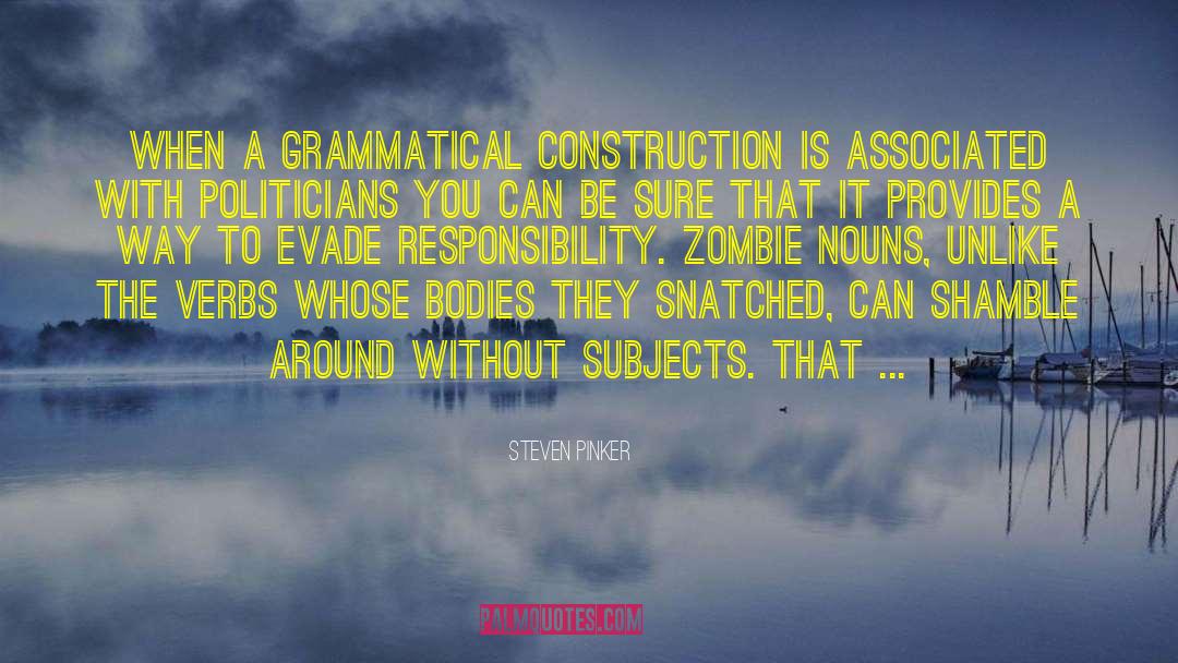 Grammatical quotes by Steven Pinker