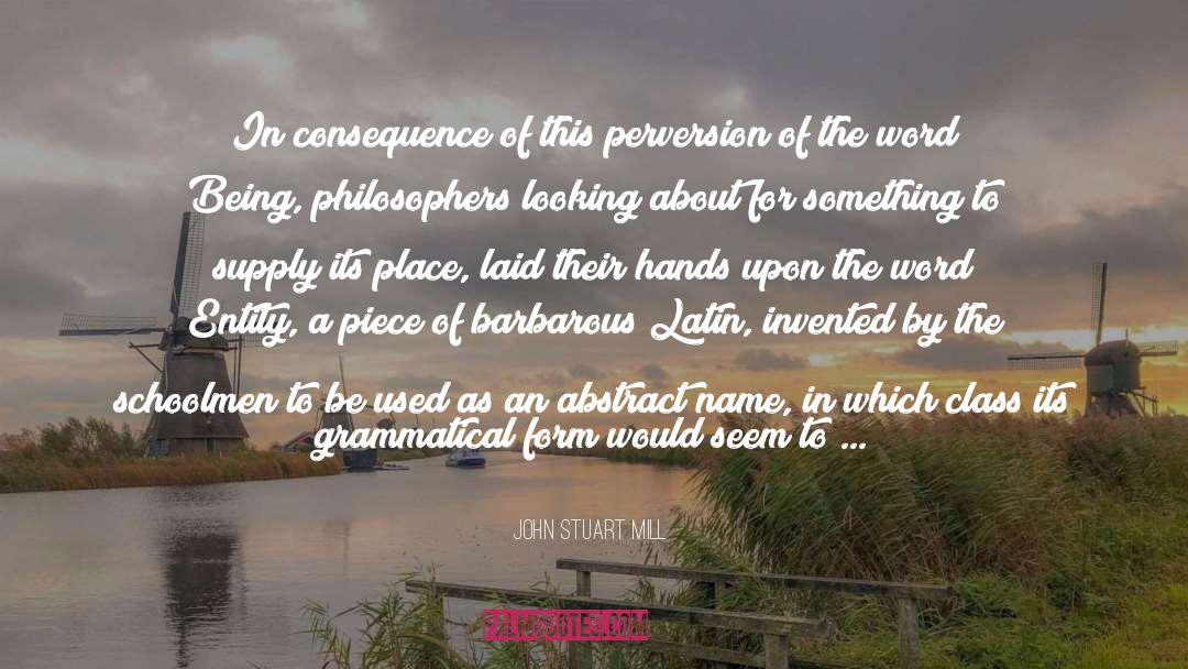 Grammatical quotes by John Stuart Mill