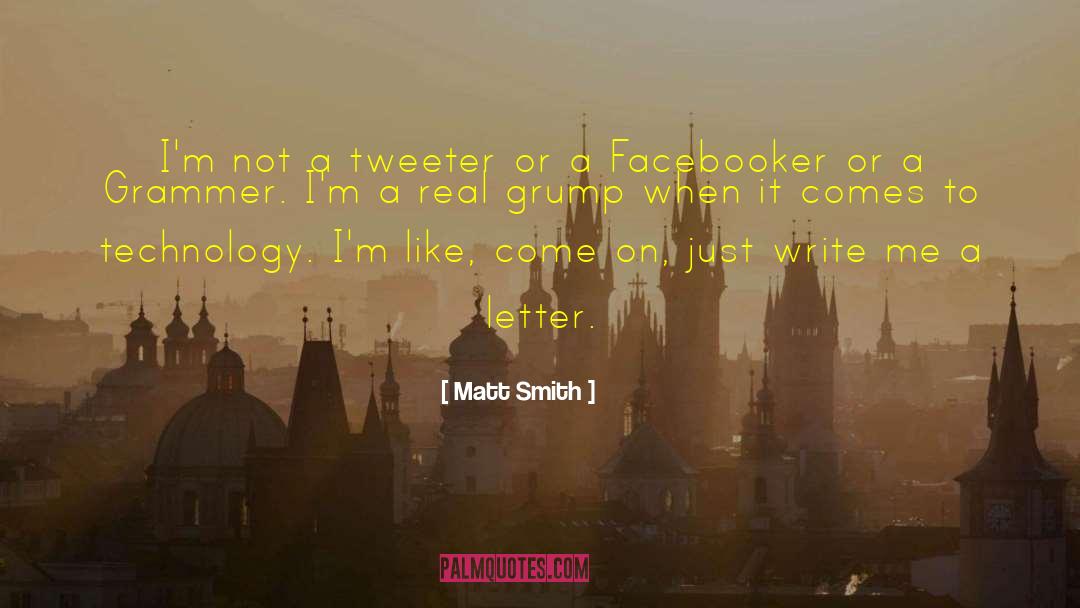 Grammer quotes by Matt Smith