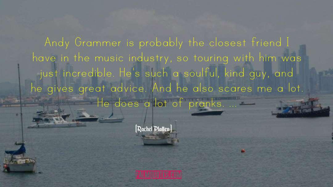 Grammer quotes by Rachel Platten