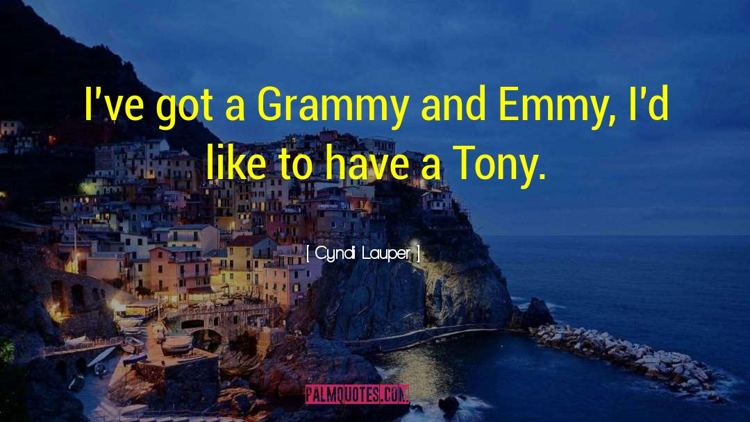 Grammy Grandma quotes by Cyndi Lauper