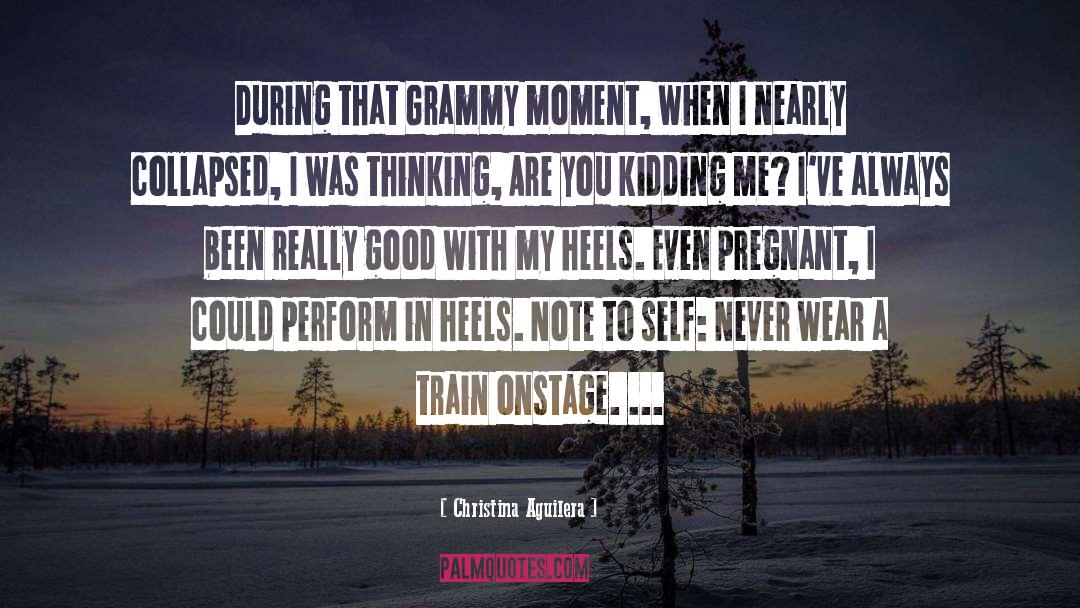 Grammy quotes by Christina Aguilera