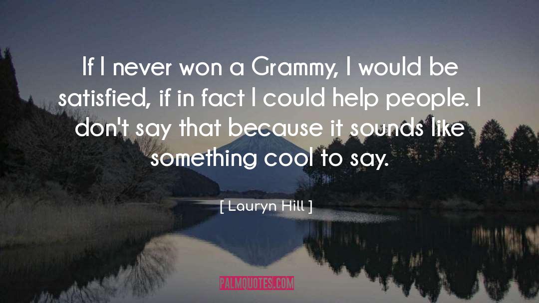 Grammy quotes by Lauryn Hill