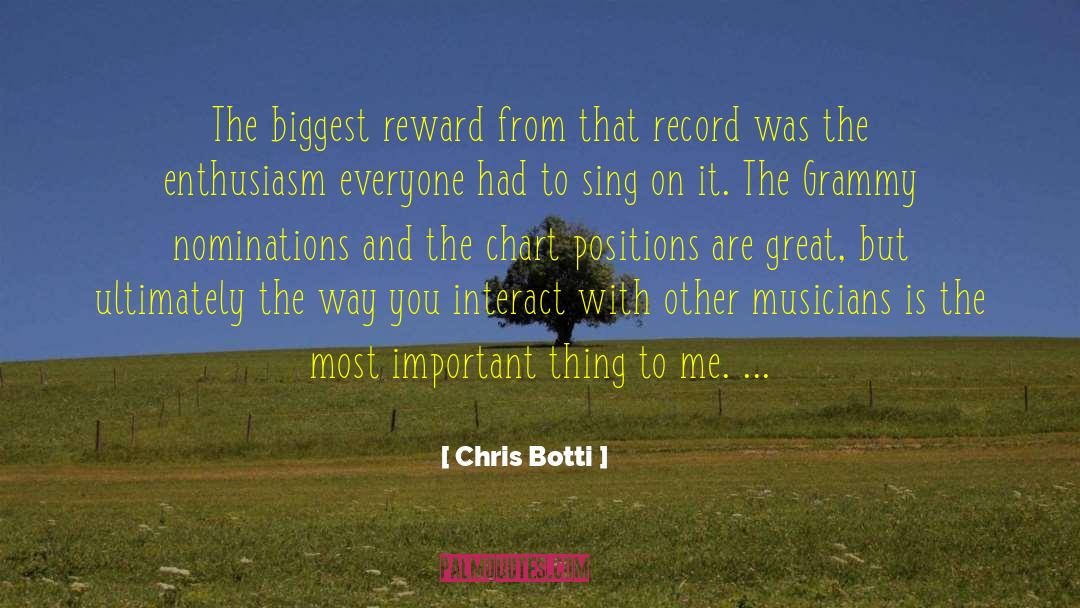 Grammy quotes by Chris Botti