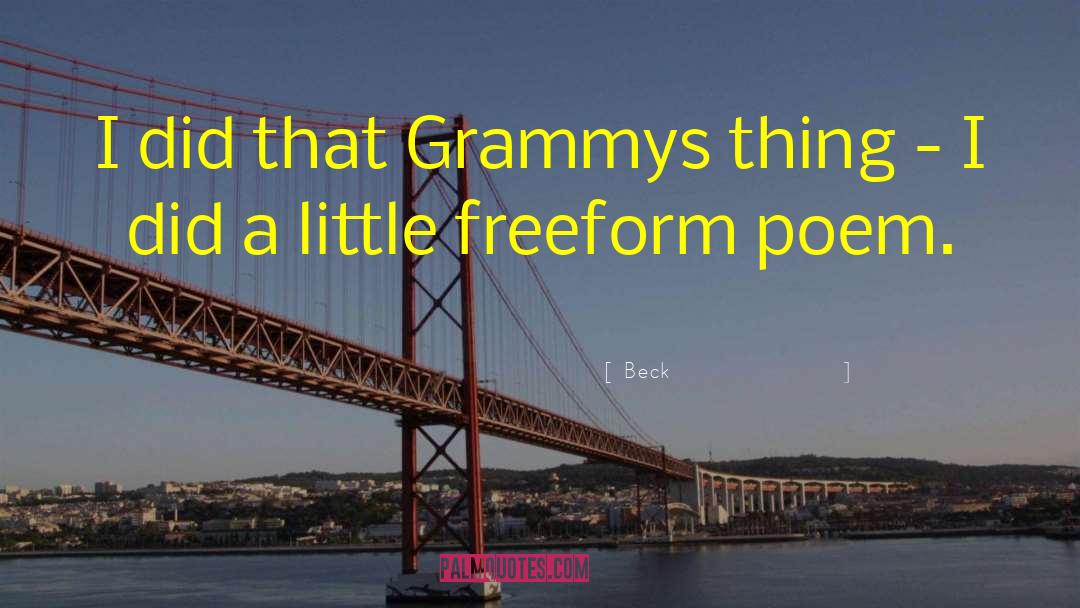 Grammys quotes by Beck