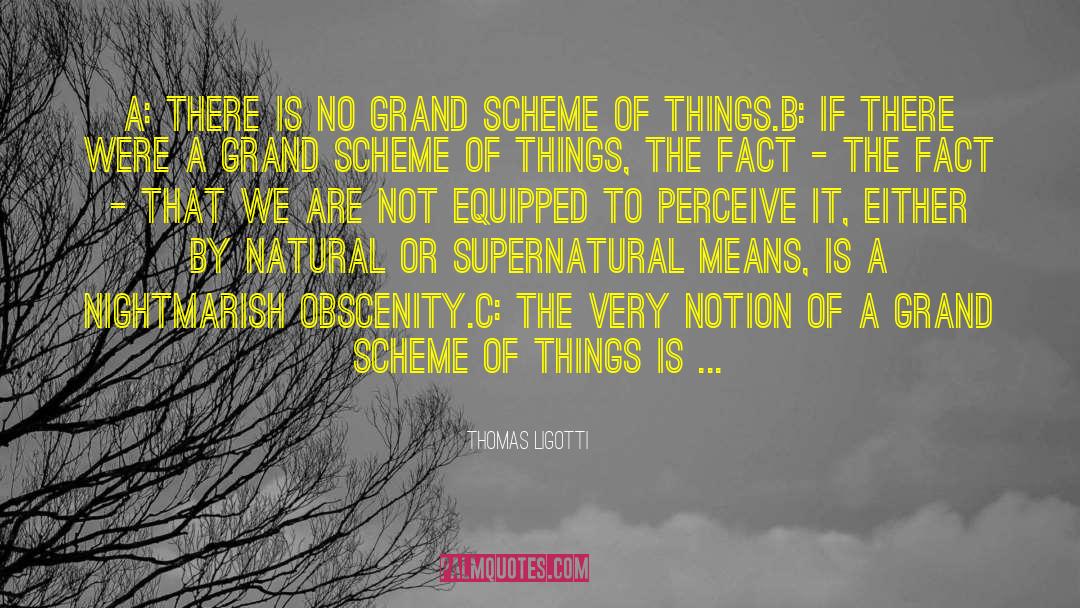 Grand Scheme quotes by Thomas Ligotti