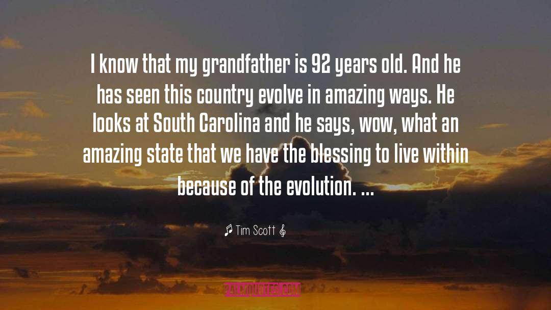 Grandfather 90th Birthday quotes by Tim Scott
