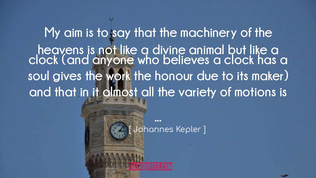 Grandfather Clock quotes by Johannes Kepler