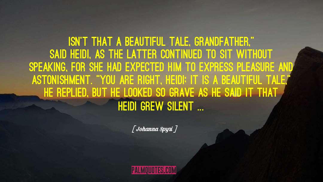 Grandfather quotes by Johanna Spyri