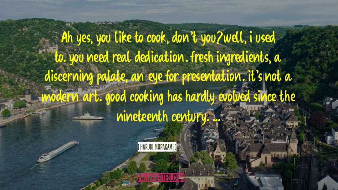 Grandmother Cooking quotes by Haruki Murakami