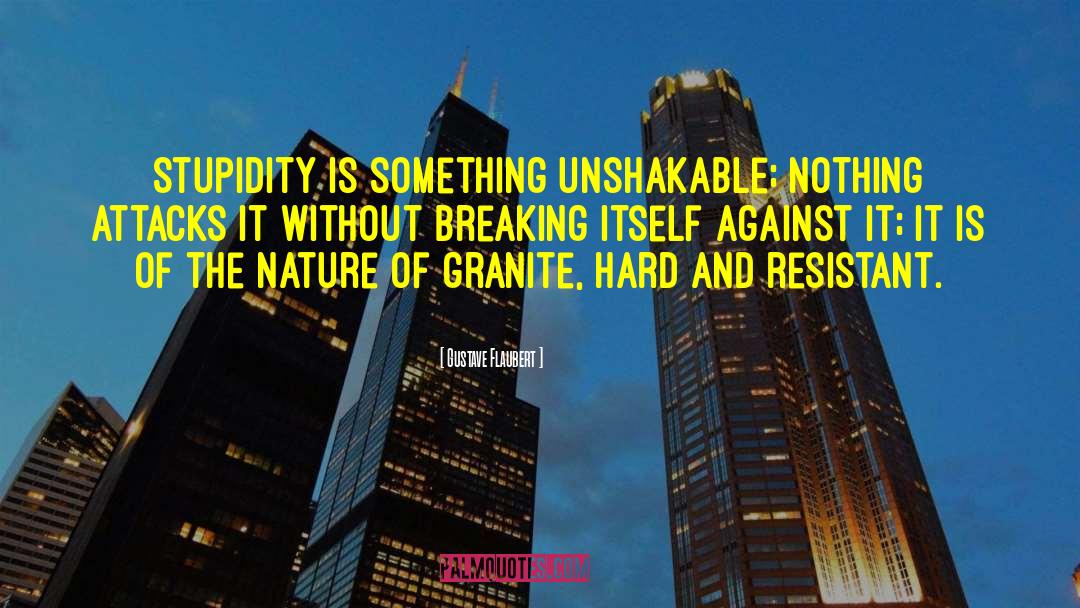 Granite quotes by Gustave Flaubert