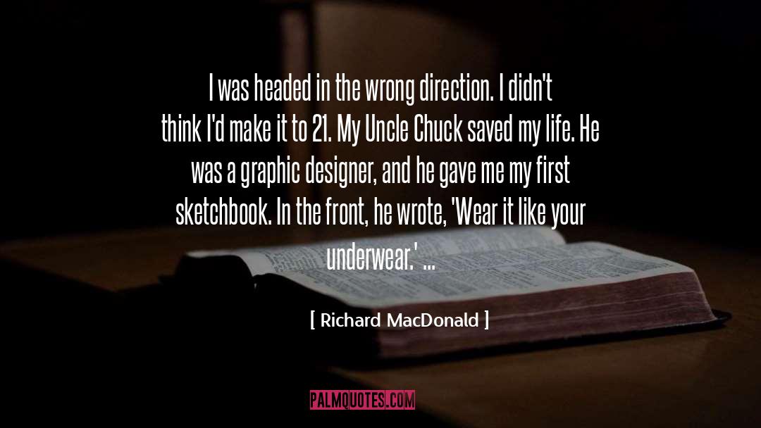 Graphic Designer quotes by Richard MacDonald