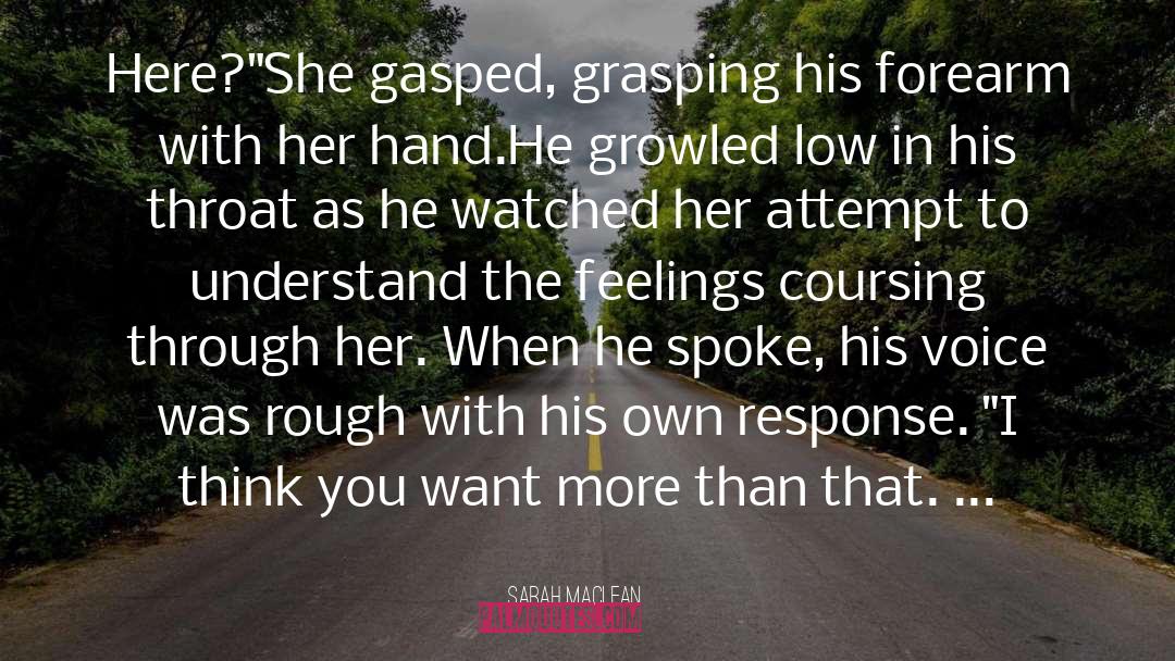Grasping quotes by Sarah MacLean