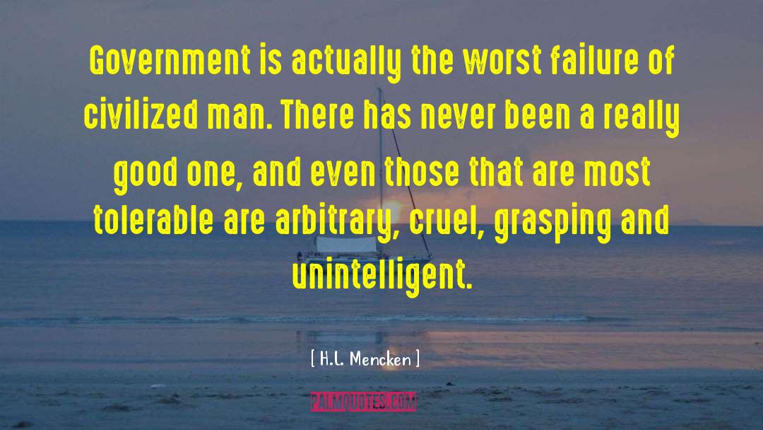 Grasping quotes by H.L. Mencken