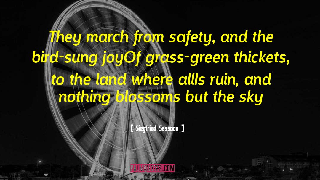Grass Green quotes by Siegfried Sassoon
