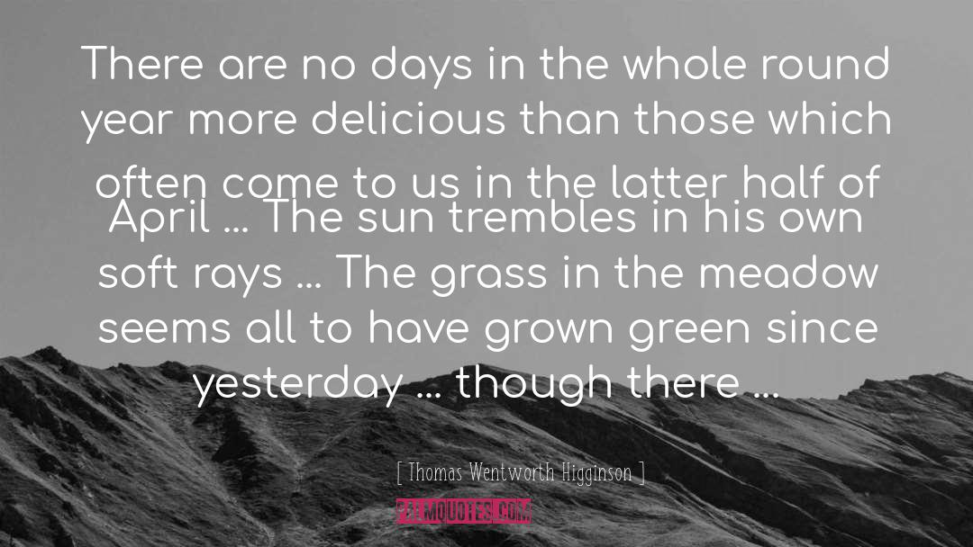 Grass Green quotes by Thomas Wentworth Higginson