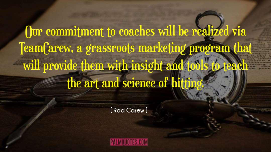Grassroots Organizing quotes by Rod Carew