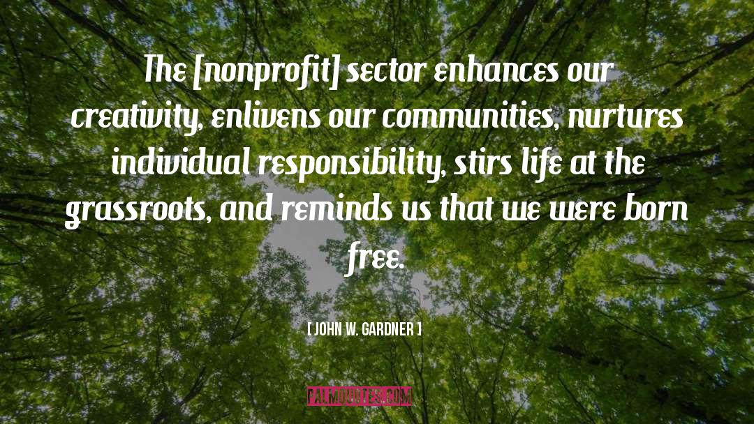 Grassroots quotes by John W. Gardner