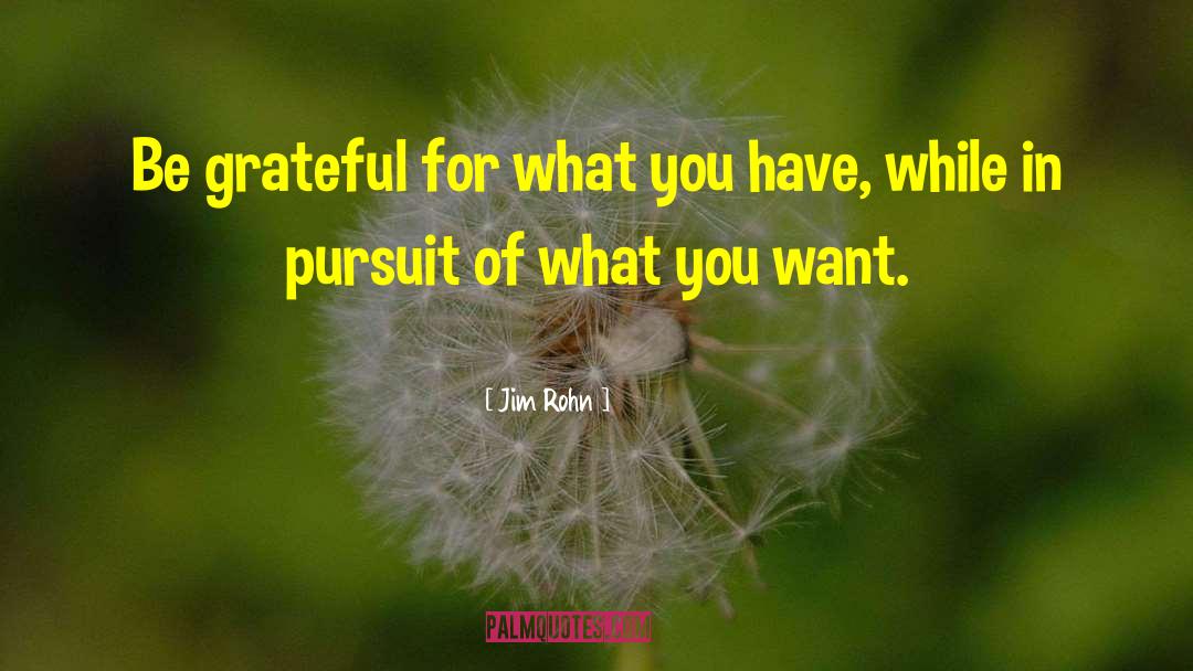 Grateful For What You Have quotes by Jim Rohn
