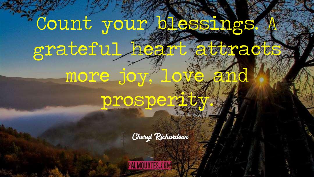 Grateful Heart quotes by Cheryl Richardson