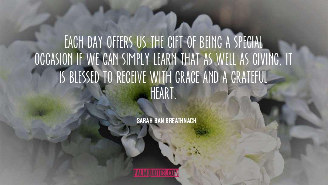 Grateful Heart quotes by Sarah Ban Breathnach