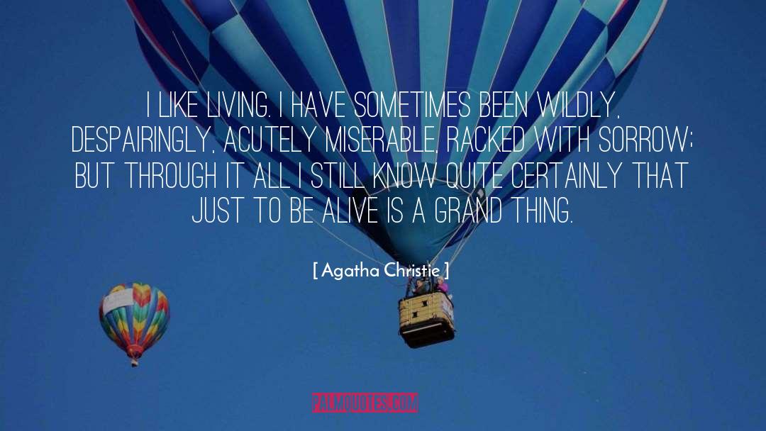 Grateful To Be Alive quotes by Agatha Christie