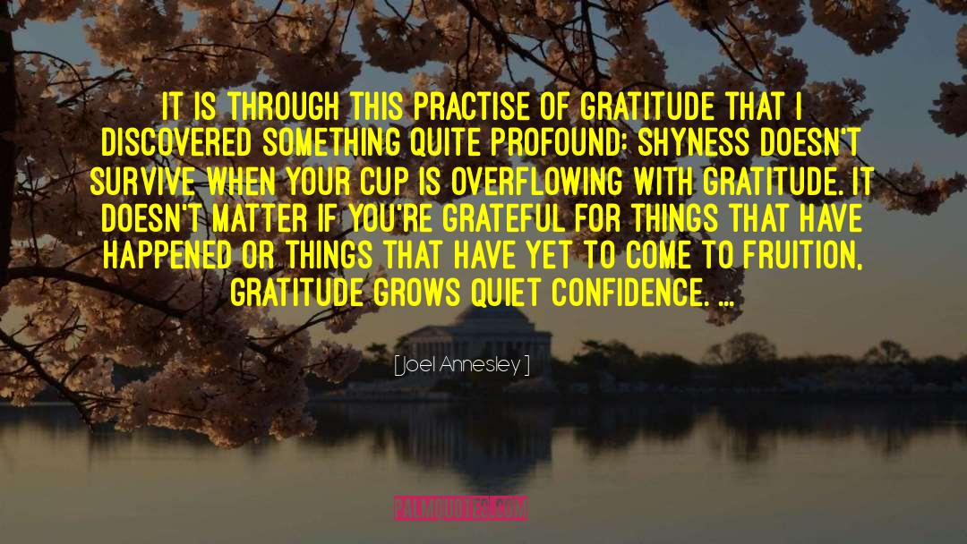 Gratefulness quotes by Joel Annesley