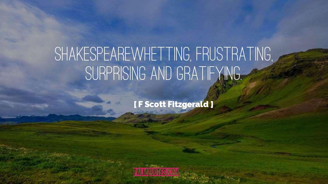 Gratifying quotes by F Scott Fitzgerald