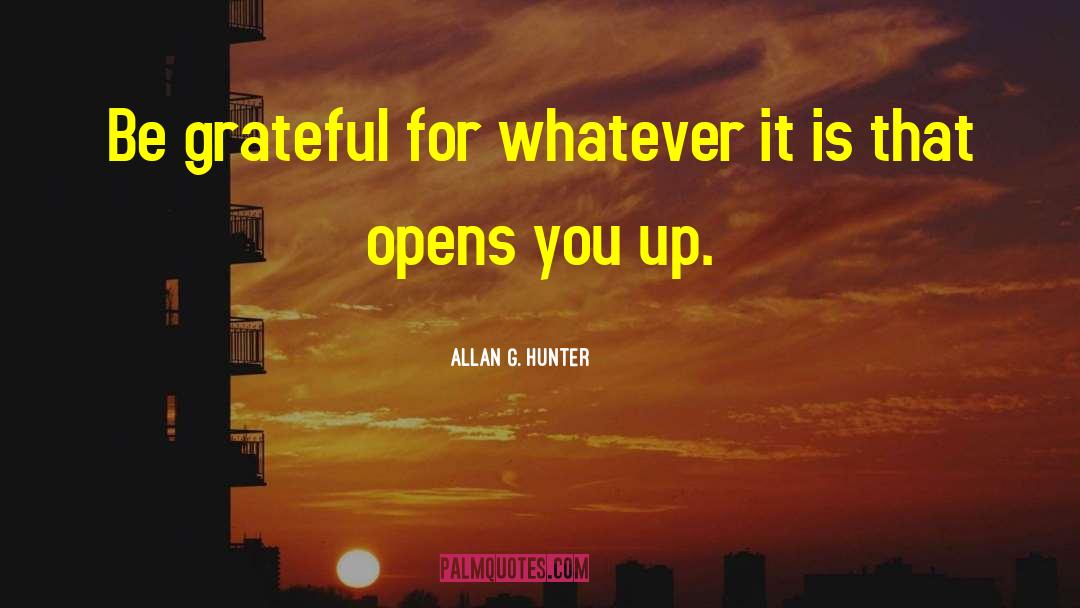 Gratitude Delight quotes by Allan G. Hunter
