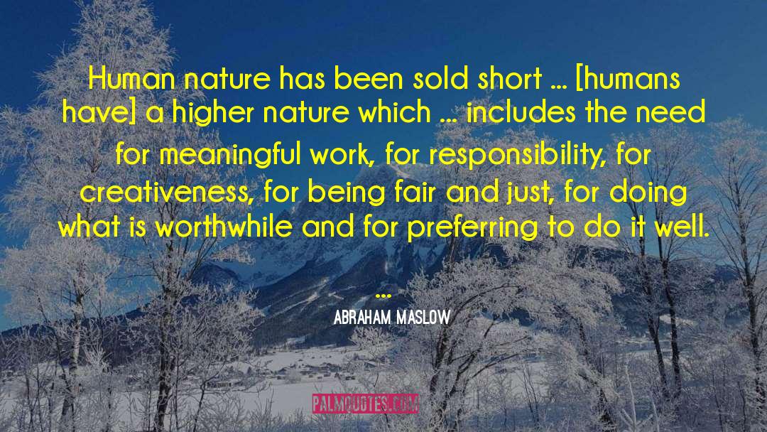 Gratitude For Work quotes by Abraham Maslow