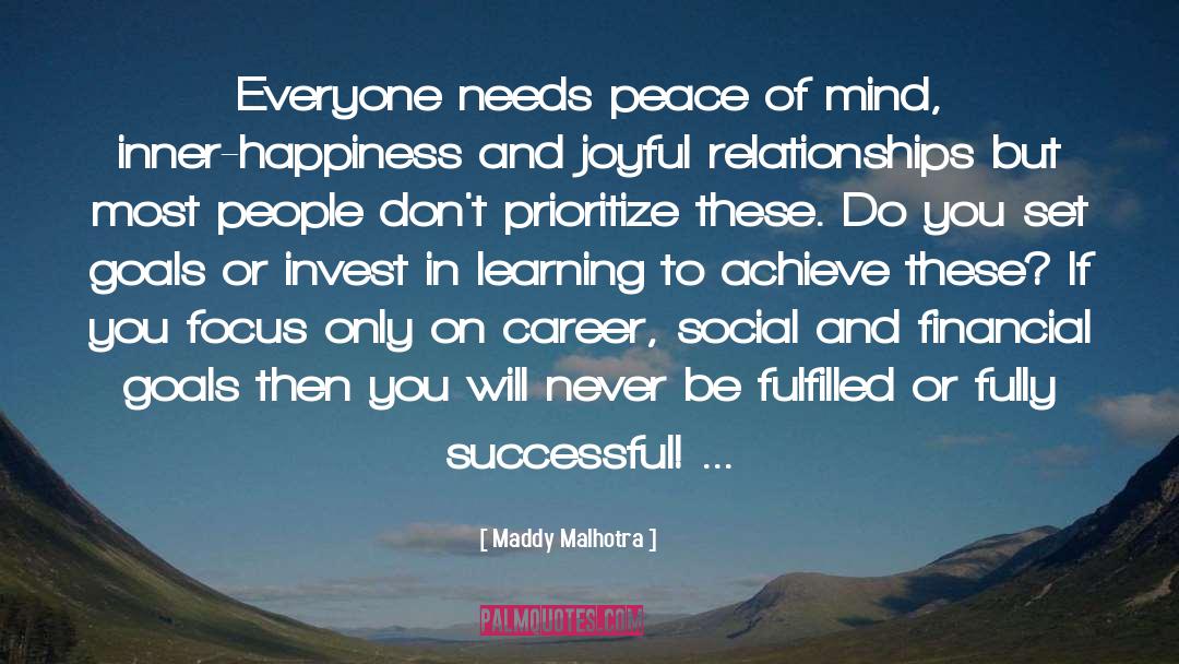 Gratitude Happiness Inner Peace quotes by Maddy Malhotra