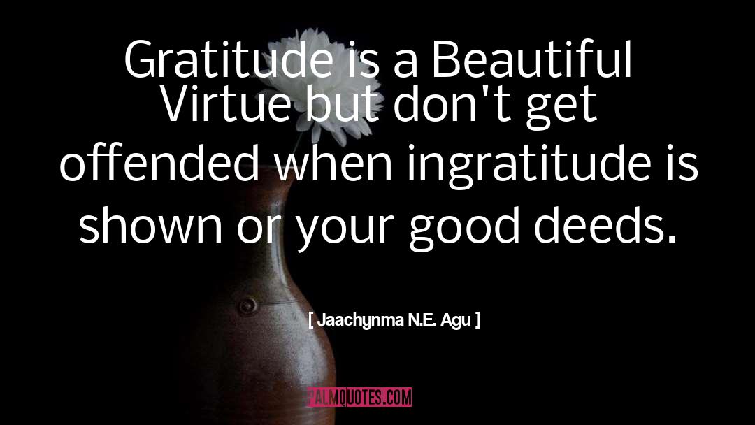 Gratitude quotes by Jaachynma N.E. Agu