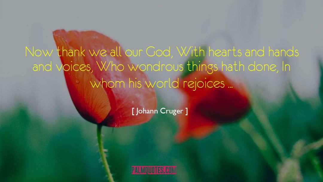 Gratitude To God quotes by Johann Cruger